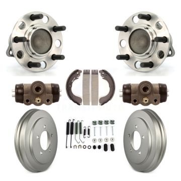 Rear Wheel Cylinders & Coated Drum Shoes Hardware Hub Bearing Kit (8Pc) For Jeep Patriot K7D-101208