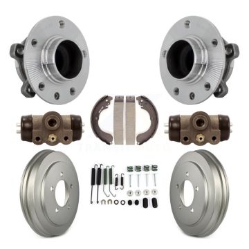 Rear Wheel Cylinders & Coated Drum Shoes Hardware Hub Bearing Kit (8Pc) For Jeep Compass K7D-101210