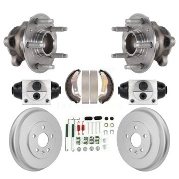 Rear Wheel Cylinders Coated Drum Shoes Hardware Hub Bearing Kit (8Pc) For Chevrolet Sonic K7D-101215