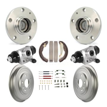 Rear Wheel Cylinders And Coated Drum Shoes Hardware Hub Bearing Assembly Kit (8Pc) For K7D-101221