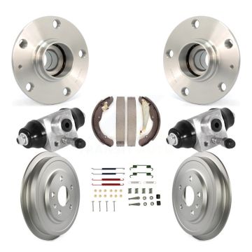 Rear Wheel Cylinders And Coated Drum Shoes Hardware Hub Bearing Assembly Kit (8Pc) For K7D-101222