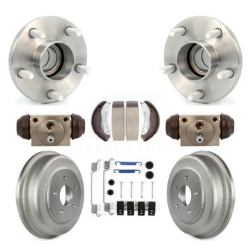 Rear Wheel Cylinders And Coated Drum Shoes Hardware Hub Bearing Assembly Kit (8Pc) For K7D-101223