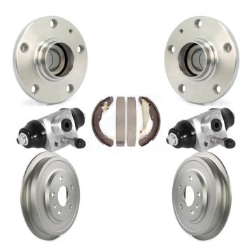 Rear Wheel Cylinders And Coated Drum & Shoes Hub Bearing Kit For Volkswagen Jetta Beetle K7D-101241