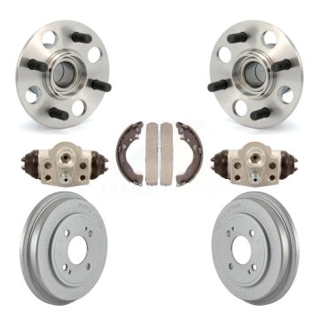 Rear Wheel Cylinders And Coated Drum & Shoes Hub Bearing Kit For Honda Fit Insight K7D-101247