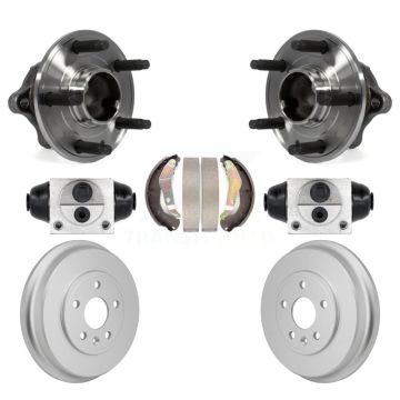 Rear Wheel Cylinders & Coated Drum Shoes Hub Bearing Kit For 2012-2015 Chevrolet Sonic K7D-101250