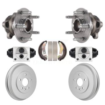 Rear Wheel Cylinders & Coated Drum Shoes Hub Bearing Kit For 2016-2017 Chevrolet Sonic K7D-101253