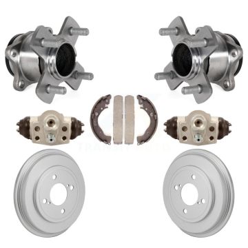 Rear Wheel Cylinders And Coated Drum & Shoes Hub Bearing Kit For 2015-2019 Honda Fit K7D-101259