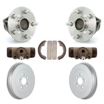Rear Wheel Cylinders & Coated Drum Shoes Hub Bearing Kit For Pontiac Vibe Toyota Matrix K7D-101262