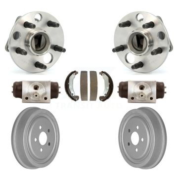 Rear Wheel Cylinders & Coated Drum Shoes Hub Bearing Kit For Pontiac Sunfire Chevrolet K7D-101271