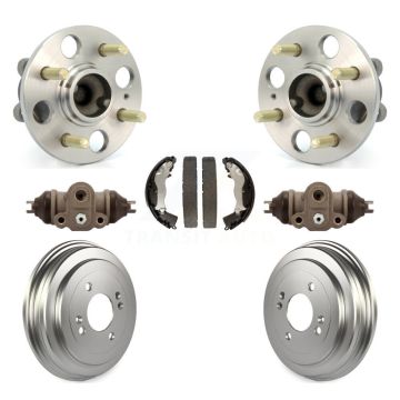 Rear Wheel Cylinders Coated Drum & Shoes Hub Bearing Kit For Hyundai Accent Kia Rio Rio5 K7D-101275