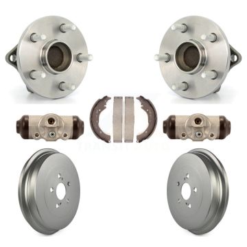 Rear Wheel Cylinders And Coated Drum & Shoes Hub Bearing Kit For 2009-2013 Toyota Corolla K7D-101276