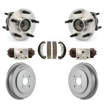 Rear Wheel Cylinders & Coated Drum Shoes Hub Bearing Kit For Saturn Ion Pontiac Pursuit K7D-101279