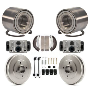 Rear Wheel Cylinders Drum & Shoes Hardware Bearing Kit (8Pc) For Nissan Versa Note Micra K7D-101284