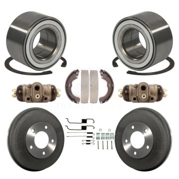 Rear Wheel Cylinders And Drum & Shoes Hardware Bearing Kit (8Pc) For Ford Escape Mazda K7D-101285