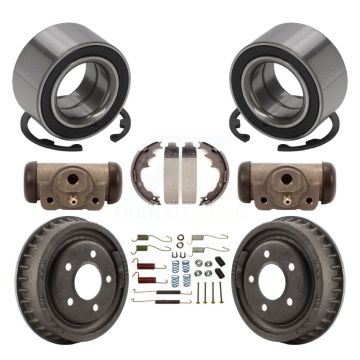 Rear Wheel Cylinders Drum & Shoes Hardware Bearing Kit (8Pc) For 2001-2002 Ford Ranger EV K7D-101297