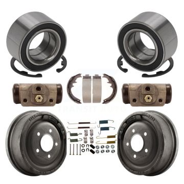 Rear Wheel Cylinders Drum & Shoes Hardware Bearing Kit (8Pc) For 1998-2002 Ford Ranger EV K7D-101298