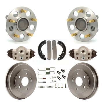 Rear Wheel Cylinders And Drum & Shoes Hub Bearing Assembly Kit (8Pc) For Honda Civic K7D-101306