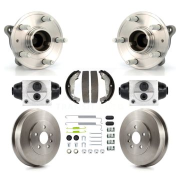 Rear Wheel Cylinders And Drum & Shoes Hub Bearing Kit (8Pc) For 2011-2012 Chevrolet Cruze K7D-101309