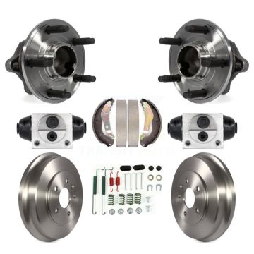 Rear Wheel Cylinders And Drum & Shoes Hub Bearing Kit (8Pc) For 2012-2015 Chevrolet Sonic K7D-101310