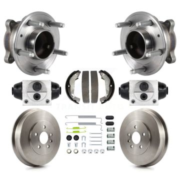 Rear Wheel Cylinders And Drum & Shoes Hub Bearing Assembly Kit (8Pc) For Chevrolet Cruze K7D-101312
