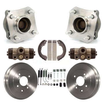 Rear Wheel Cylinders And Drum & Shoes Hub Bearing Assembly Kit (8Pc) For Nissan Sentra K7D-101317