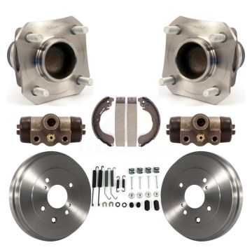 Rear Wheel Cylinders And Drum & Shoes Hub Bearing Assembly Kit (8Pc) For Nissan Versa K7D-101319