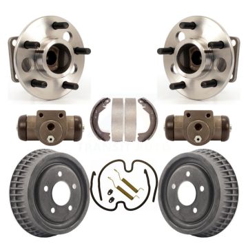 Rear Wheel Cylinders Drum & Shoes Hub Bearing Kit (8Pc) For Pontiac Montana Chevrolet APV K7D-101324