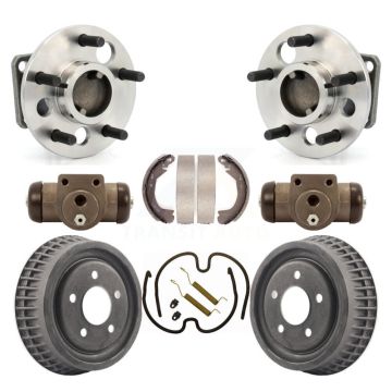 Rear Wheel Cylinders & Drum Shoes Hub Bearing Kit (8Pc) For Buick LeSabre Oldsmobile 88 K7D-101326