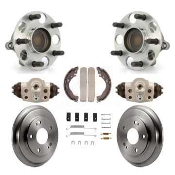 Rear Wheel Cylinders And Drum & Shoes Hub Bearing Assembly Kit (8Pc) For Honda Civic K7D-101332