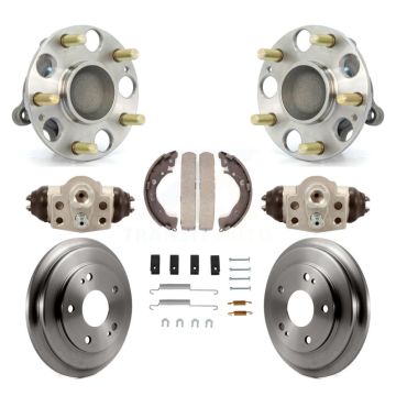 Rear Wheel Cylinders And Drum & Shoes Hub Bearing Assembly Kit (8Pc) For Honda Civic K7D-101334