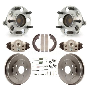 Rear Wheel Cylinders And Drum & Shoes Hub Bearing Kit (8Pc) For 2011 Honda Civic GX K7D-101335