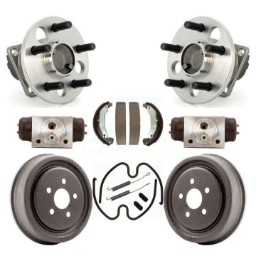 Rear Wheel Cylinders And Drum & Shoes Hub Bearing Kit (8Pc) For Pontiac Sunfire Chevrolet K7D-101345
