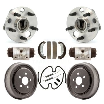 Rear Wheel Cylinders And Drum & Shoes Hub Bearing Kit (8Pc) For Pontiac Sunfire Chevrolet K7D-101346