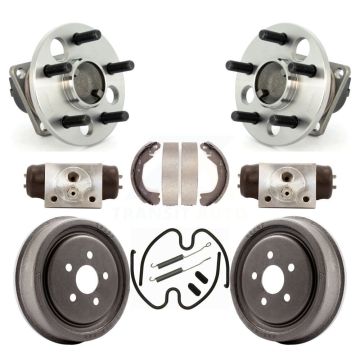 Rear Wheel Cylinders And Drum & Shoes Hub Bearing Kit (8Pc) For Chevrolet Cavalier K7D-101347