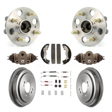 Rear Wheel Cylinders & Drum Shoes Hub Bearing Kit (8Pc) For Hyundai Accent Kia Rio Rio5 K7D-101352