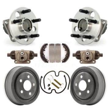 Rear Wheel Cylinders And Drum & Shoes Hub Bearing Assembly Kit (8Pc) For Pontiac Sunfire K7D-101357