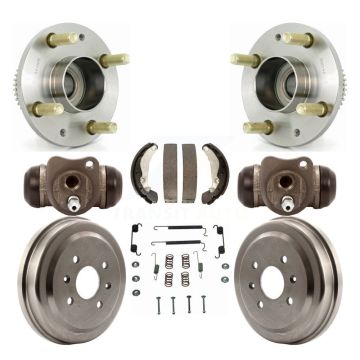 Rear Wheel Cylinders Drum & Shoes Hub Bearing Kit (8Pc) For Suzuki Swift+ Pontiac G3 Wave K7D-101359