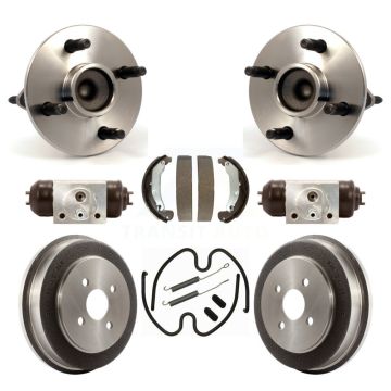 Rear Wheel Cylinders & Drum Shoes Hub Bearing Kit (8Pc) For Chevrolet Cobalt Pontiac G5 K7D-101362