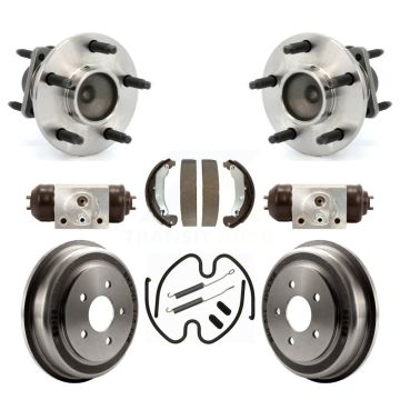 Rear Wheel Cylinders & Drum Shoes Hub Bearing Kit (8Pc) For Chevrolet Cobalt Pontiac G5 K7D-101365
