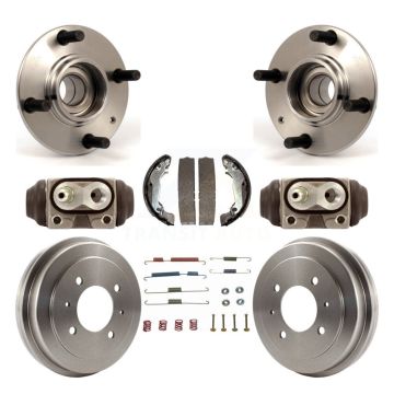 Rear Wheel Cylinders And Drum & Shoes Hub Bearing Assembly Kit (8Pc) For Hyundai Elantra K7D-101366