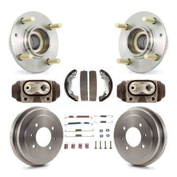 Rear Wheel Cylinders And Drum & Shoes Hub Bearing Assembly Kit (8Pc) For Hyundai Elantra K7D-101367
