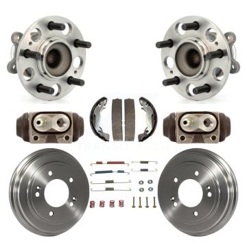 Rear Wheel Cylinders & Drum Shoes Hub Bearing Kit (8Pc) For Hyundai Elantra 4-Wheel ABS K7D-101369