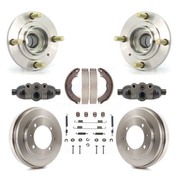 Rear Wheel Cylinders And Drum & Shoes Hub Bearing Kit (8Pc) For Mitsubishi Lancer K7D-101375