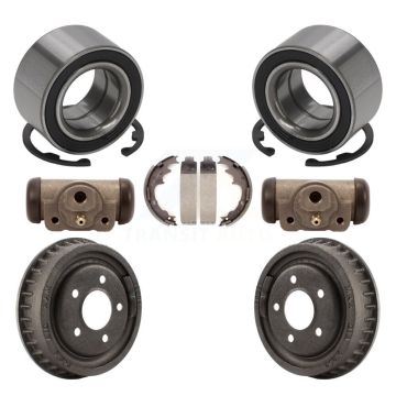 Rear Wheel Cylinders Drum & Shoes Bearing Kit For 01-02 Ford Ranger With 9" Diameter K7D-101393