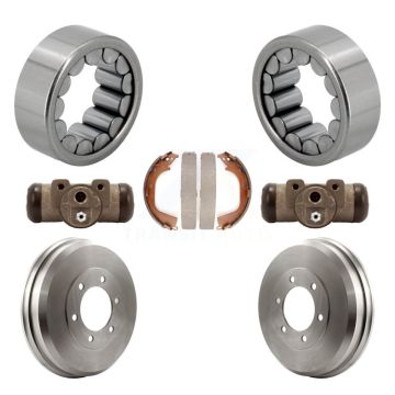 Rear Wheel Cylinders Drum & Shoes Bearing Kit For 2009-2012 Chevrolet Colorado GMC Canyon K7D-101403