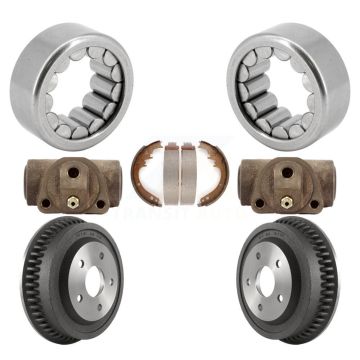 Rear Wheel Cylinders And Drum & Shoes Bearing Kit For Dodge Ram 1500 With Heavy Duty Axle K7D-101405