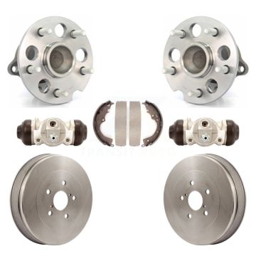 Rear Wheel Cylinders And Drum & Shoes Hub Bearing Kit For 2004-2010 Toyota Sienna FWD K7D-101411