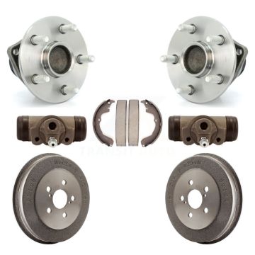 Rear Wheel Cylinders And Drum & Shoes Hub Bearing Kit For Pontiac Vibe Toyota Matrix K7D-101418