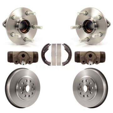 Rear Wheel Cylinders And Drum & Shoes Hub Bearing Assembly Kit For 2006 Pontiac Vibe AWD K7D-101420