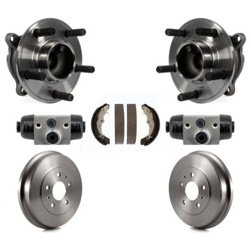 Rear Wheel Cylinders And Drum & Shoes Hub Bearing Assembly Kit For Ford Focus K7D-101429